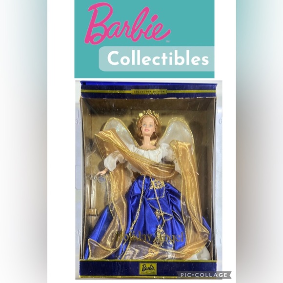 Barbie Other - Barbie Collectibles 2000 Holiday Angel Doll - Blue and Gold